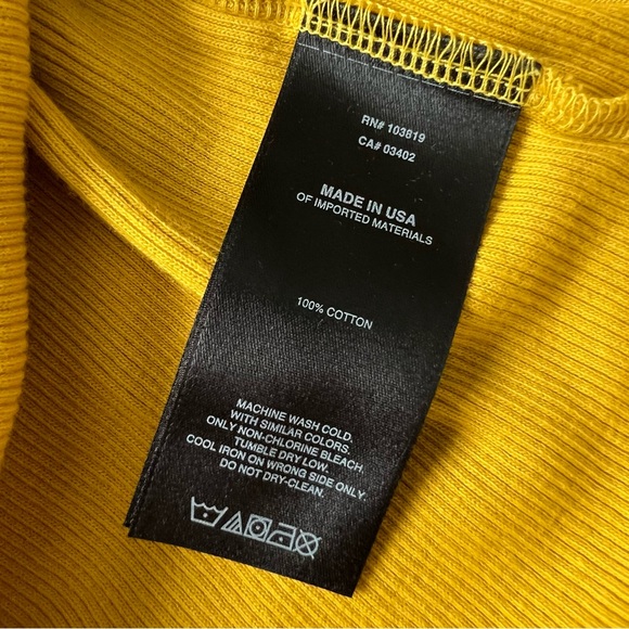 HARLEY DAVIDSON Milwaukee Local's Slim Ribbed Tank Top - RoadwaY Yellow - Picture 6 of 8